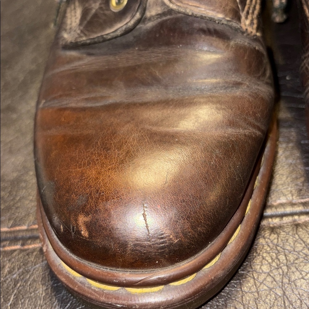 Doc Marten brown leather boots made in England EU size 45, US size 12 - Picture 10 of 15